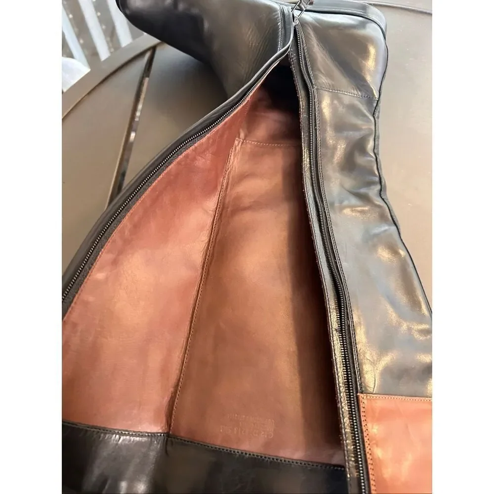 Cole Haan Air Daelin Riding Boots Black Brown Size 5.5 B